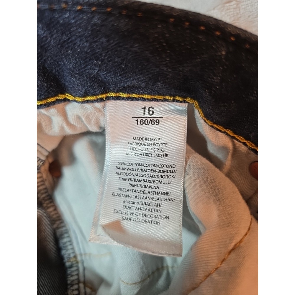 Polo Ralph Lauren Slim Jeans Youth Boys 16 Blue Denim Straight Leg - Picture 15 of 16